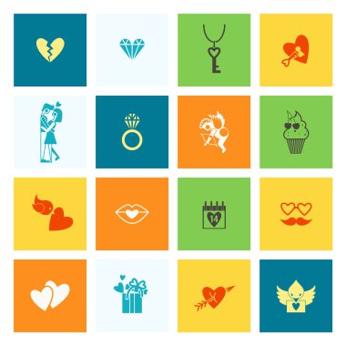 mutlu Sevgililer günü simgeler