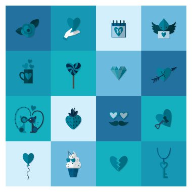 mutlu Sevgililer günü simgeler