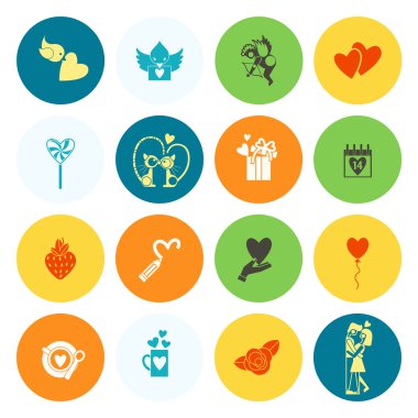 mutlu Sevgililer günü simgeler