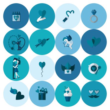 mutlu Sevgililer günü simgeler