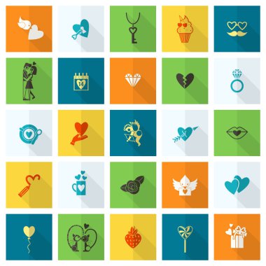 mutlu Sevgililer günü simgeler