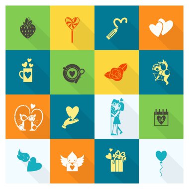 mutlu Sevgililer günü simgeler