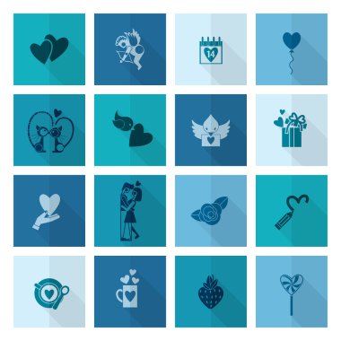 mutlu Sevgililer günü simgeler