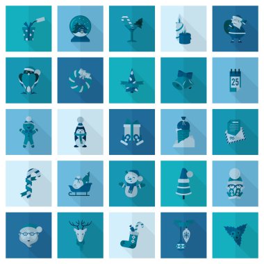 Noel ve Kış simgeleri koleksiyonu