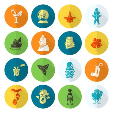 Noel ve Kış simgeleri koleksiyonu