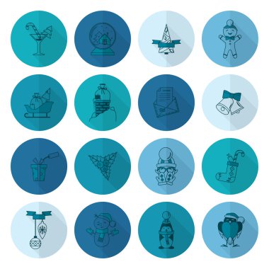 Noel ve Kış simgeleri koleksiyonu