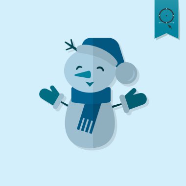 Eşarp ile komik kardan adam