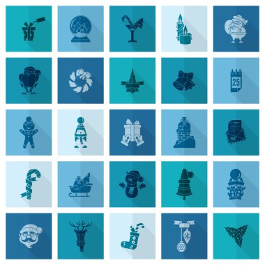 Noel ve Kış simgeleri koleksiyonu