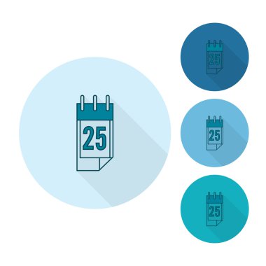 Noel takvimi. Tek renkli renk