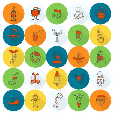 Noel ve Kış simgeleri koleksiyonu