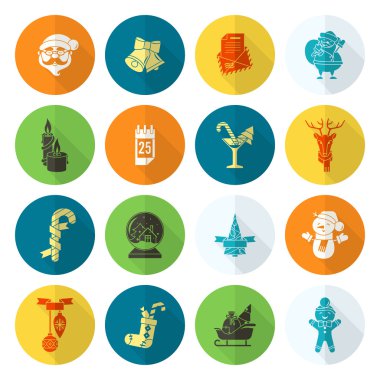 Noel ve Kış simgeleri koleksiyonu