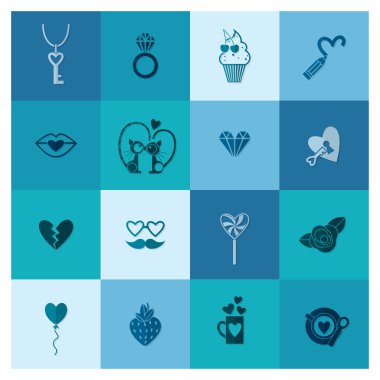 mutlu Sevgililer günü simgeler