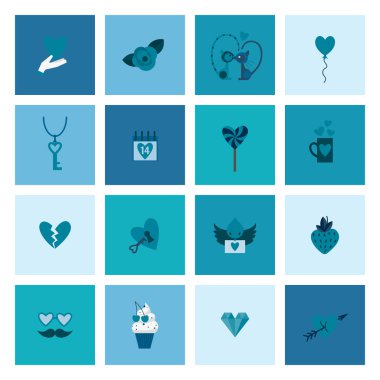 mutlu Sevgililer günü simgeler