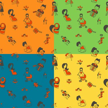 Anneler günü Seamless Modeli