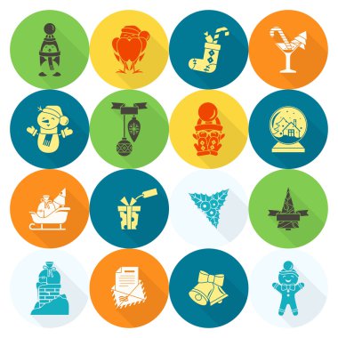 Noel ve Kış simgeleri koleksiyonu