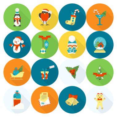 Noel ve Kış simgeleri koleksiyonu