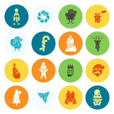 Noel ve Kış simgeleri koleksiyonu