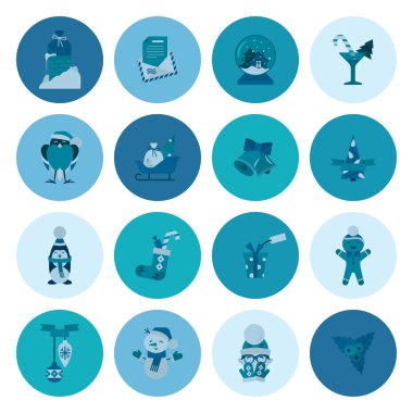 Noel ve Kış simgeleri koleksiyonu