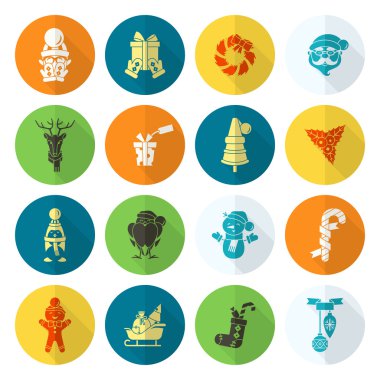 Noel ve Kış simgeleri koleksiyonu