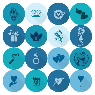 mutlu Sevgililer günü simgeler