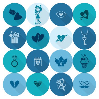 mutlu Sevgililer günü simgeler