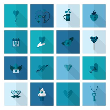 mutlu Sevgililer günü simgeler