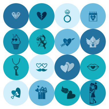 mutlu Sevgililer günü simgeler