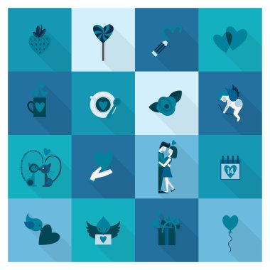 mutlu Sevgililer günü simgeler