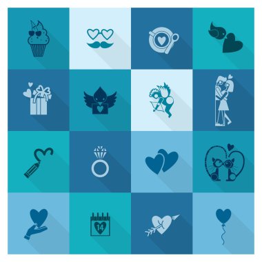 mutlu Sevgililer günü simgeler