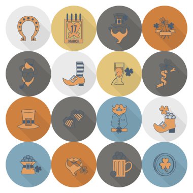 Saint Patricks Day Icon Set