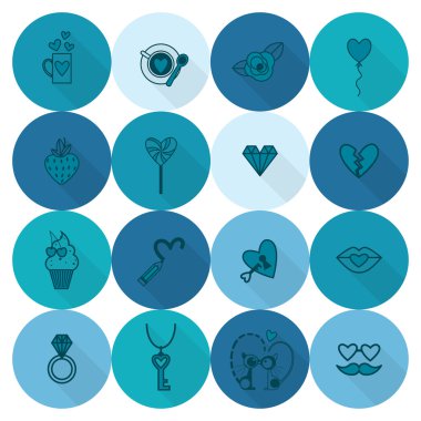 mutlu Sevgililer günü simgeler