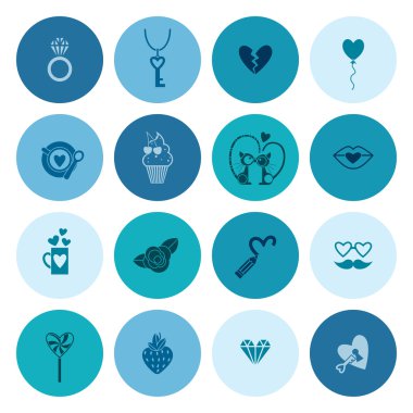 mutlu Sevgililer günü simgeler