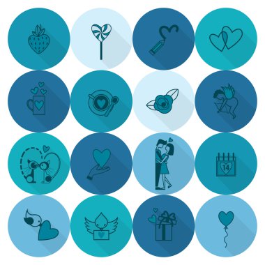 mutlu Sevgililer günü simgeler
