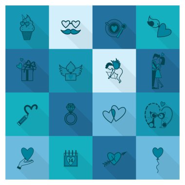 mutlu Sevgililer günü simgeler