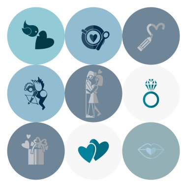 mutlu Sevgililer günü simgeler