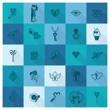 mutlu Sevgililer günü simgeler