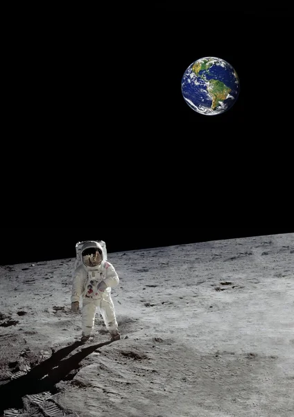Bu görüntü unsurları döşenmiş bir ay yürüyüş Nasa tarafından