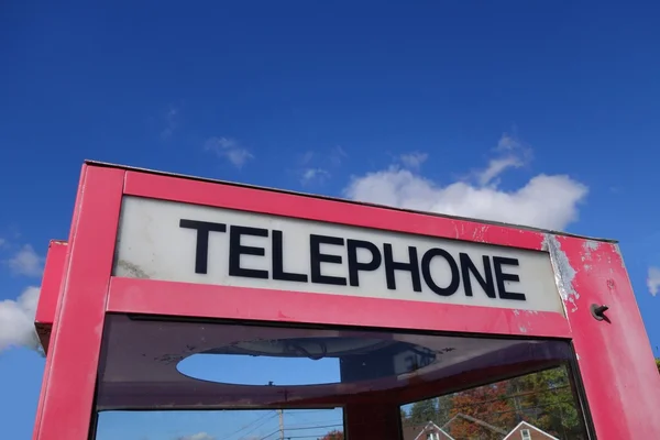 Cabine telefónica vintage — Fotografia de Stock