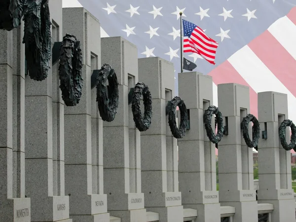 Memoriale della seconda guerra mondiale a Washington DC — Foto Stock