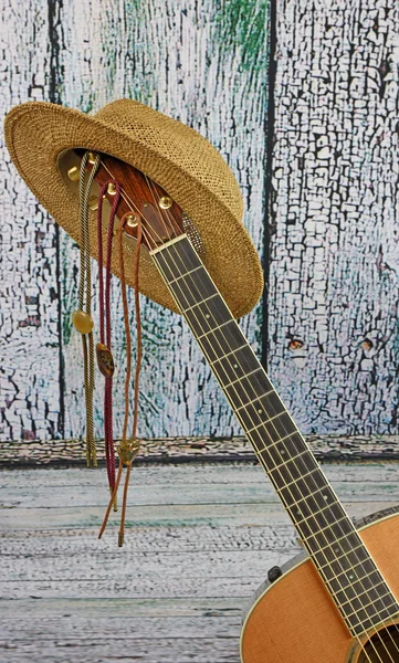 Country Acoustic Guitar — Stock Photo, Image