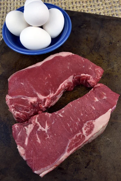 Steak and Eggs — Stock Photo, Image