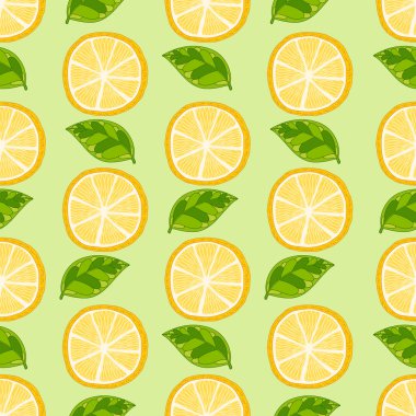 Açık yeşil arka planı üzerinde limon