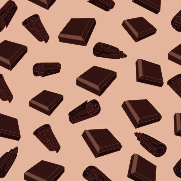 Csokoládé bitek és a csokoládé forgács — Stock Fotó