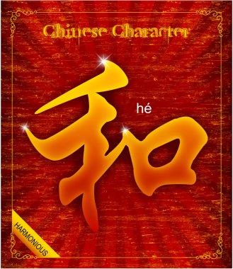 Vektör geleneksel Çin kaligrafi uyum hakkında