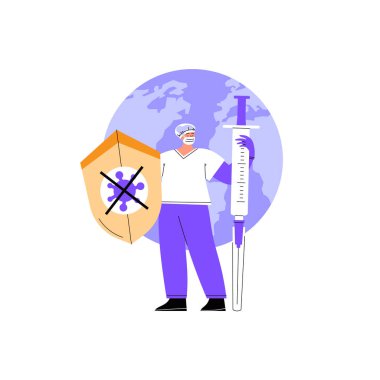 Aşı kahramanı konsepti