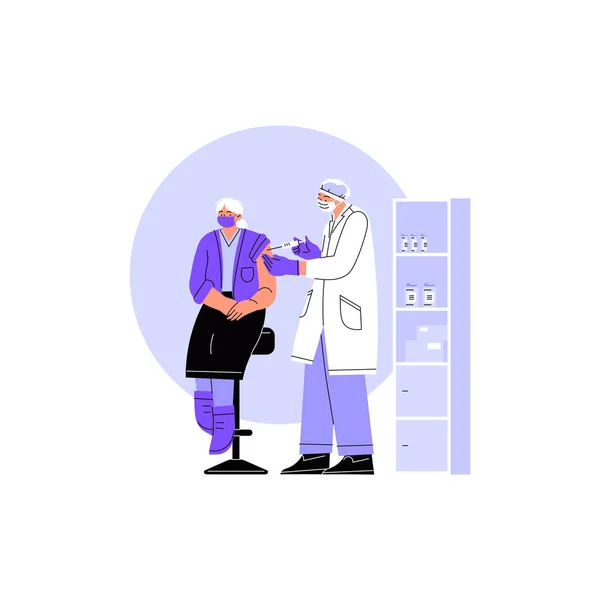 Illustration om vaccinering — Stock vektor