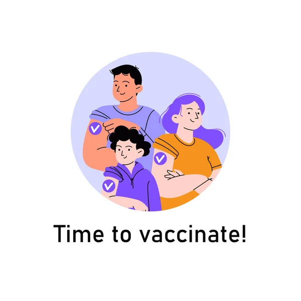 Zeit zum Impfen — Stockvektor