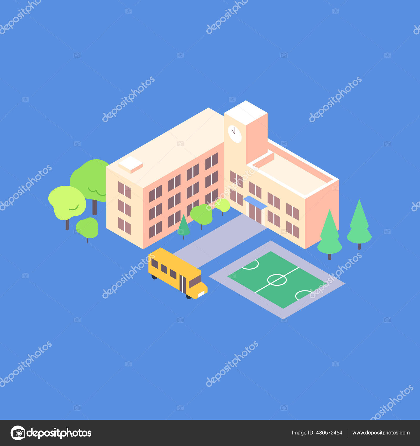 校舎と運動場 Vector Art Stock Images ページ 4 Depositphotos