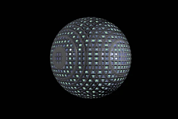 Abstract Figure Sphere Square Gride Texture — Stock Photo, Image