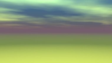 gökyüzü farklı renkler ile dönüştürüldü ve üç boyutlu olarak oluşturuldu